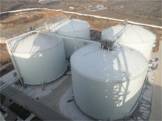 双鸭山5000吨立式粉煤灰储存罐